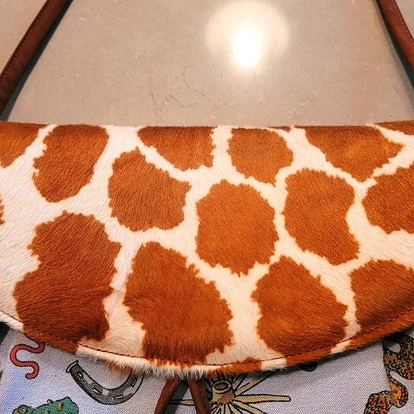 Stuart Weitzman Suede and Canvas Cross Body or Shoulder Bag - Picture 4 of 10